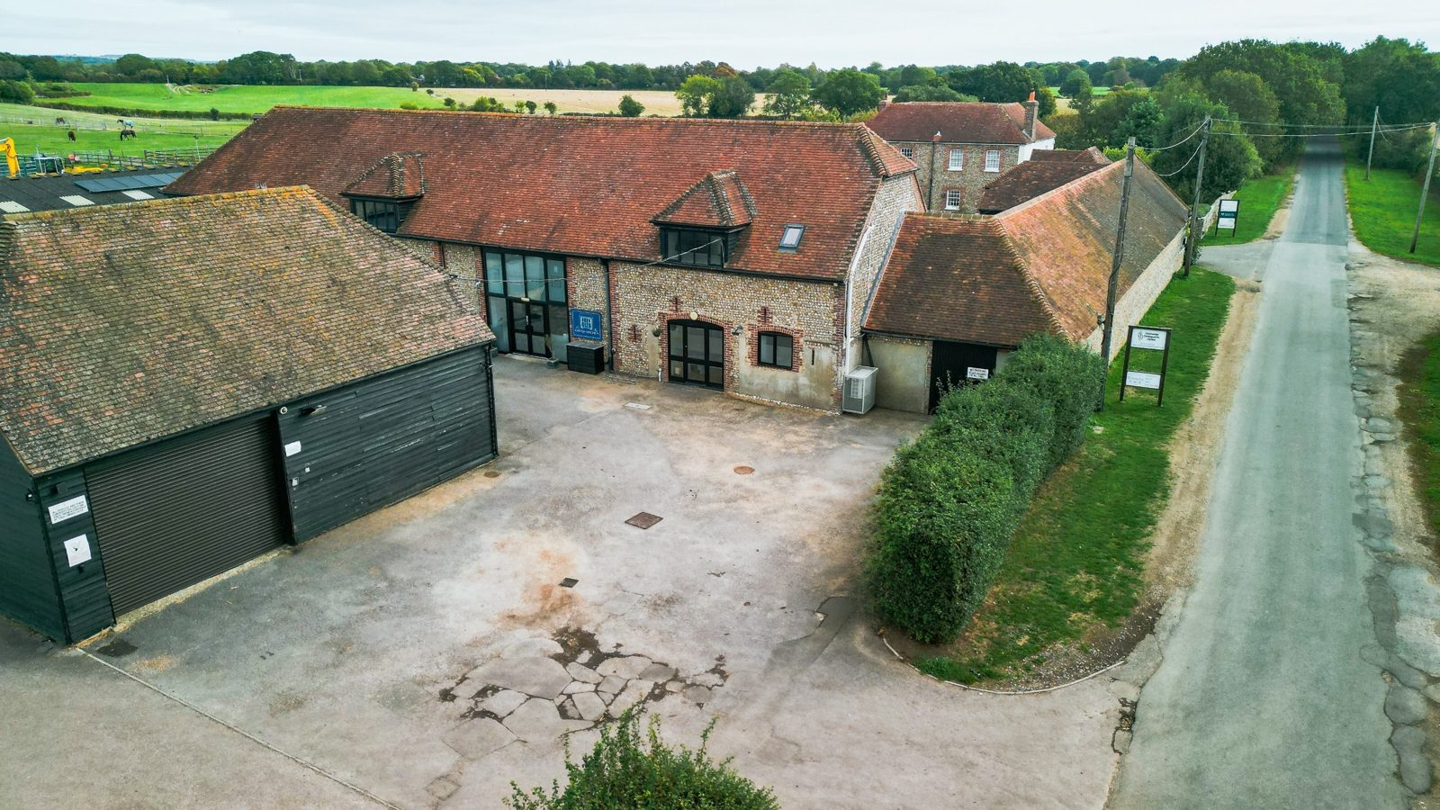 The courtyard at Oldwick Farm